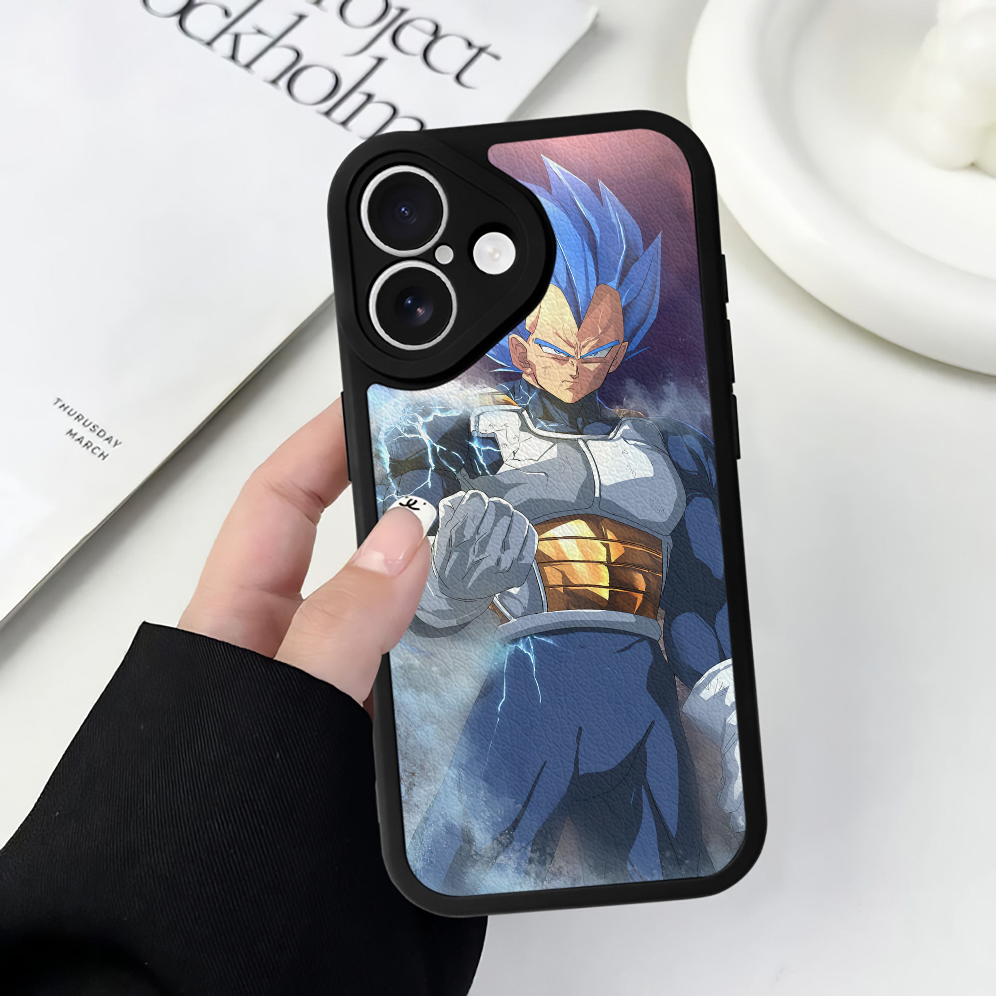 （画像用） ドラゴンボール DRAGON BALL 【iPhone 16シリーズ対応】シリコンスマホケース（レザー調） 材質：シリコン